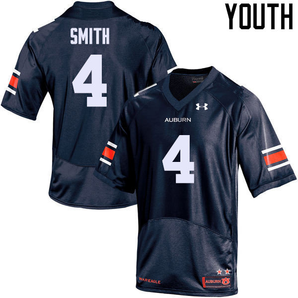 Youth Auburn Tigers #4 Jason Smith Navy College Stitched Football Jersey